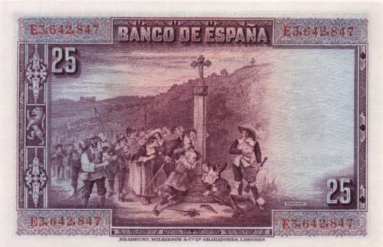 25 Pesetas 15.8.1928